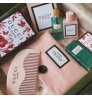 グッチ GUCCI ノベルティ 櫛 +収納ポーチ ポケット花柄裏地 コットン ピンク ビューティー