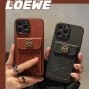 ブランドLoewe iphone15 革製ケース iphone 1514 pro maxケースカバー ロエベアイフォーン15ケースカード入れ耐衝撃男女兼用ビジネス風Loewe iphone15pro/14pro max plus 12 13 14ケース