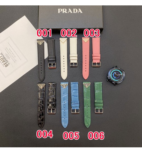 メンズレディースプラダ Prada 腕時計バンドiwatch band アップルウォッチ9/8/7 ultra2 交換 革製 男女兼用