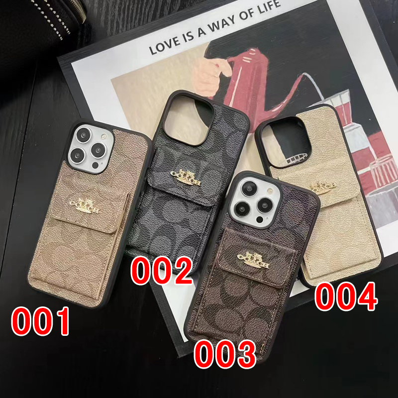 Coach コーチ iphone15/15pro/14pro maxコーチブランドケースカバー