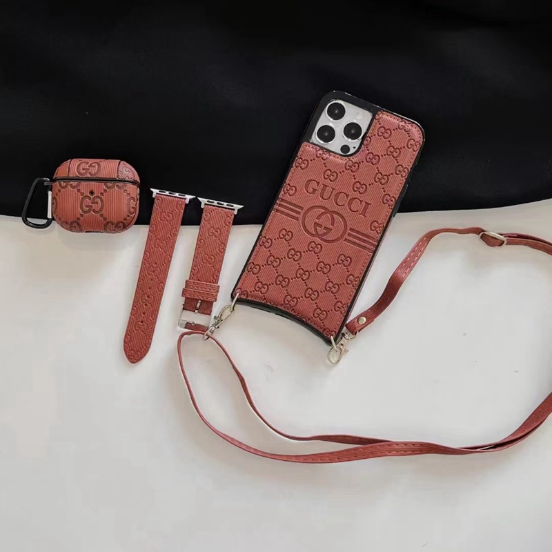 グッチ gucci ショルダーストラップ付き iPhone15 iPhone14 13 pro