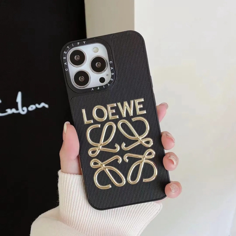 loeweハイブランドIPhone15 14 promax ケースロエベ女子上品