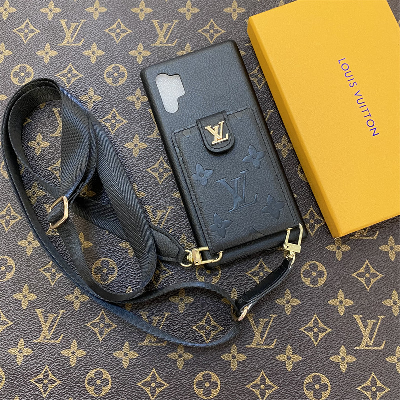 ルイヴィトン Lv メンズレディース IPhone16 14 15 アイフォン15 16 pro maxケース ルイヴィトン  新作 芸能人愛用 背面カード収納 ショルダーストラップ付き 男女兼用 革製    