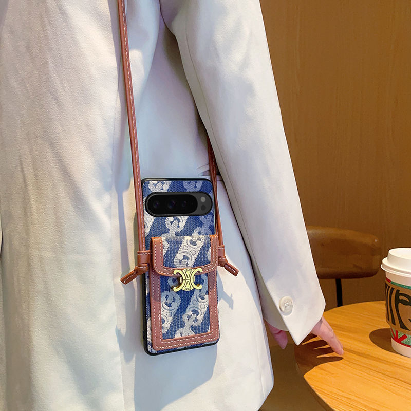 ブランドセリーヌ CELINE レディースメンズ人気 Google Pixel 9 8a/Pixel 7 6 Pro ケース  耐衝撃 軽量 シンプル おしゃれ かわいい  Iphone/Galaxy/Google Pixelなど全機種対応 斜め掛け カード収納